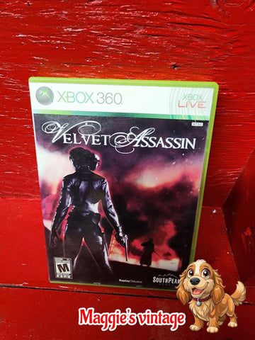 Velvet Assassin (2008, Xbox 360) NO MANUAL DISC LIKE NEW