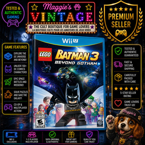 LEGO Batman 3 Beyond Gotham Nintendo Wii U CIB DISC LIKE NEW
