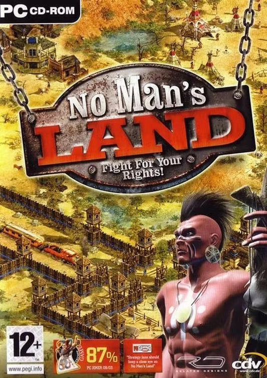 No Man's Land Pc fight for your rights! complete! game box and booklet