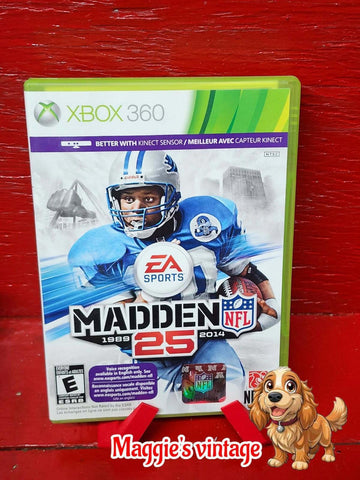Madden NFL 25 (Microsoft Xbox 360: 2013) Complete  CIB DISC LIKE NEW