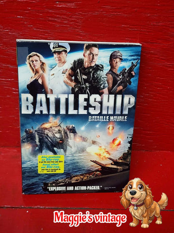 Battleship (DVD, 2012, Canadian, SLPICOVER *BILINGUE DISC LIKE NEW*
