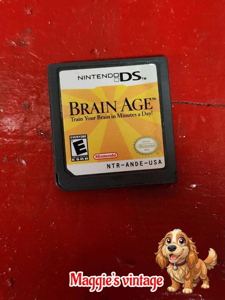 Brain Age: Train Your Brain in Minutes Nintendo DS *CART ONLY CLEANED AND TESTED
