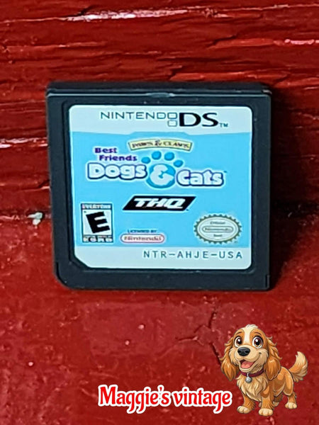 PAWS AND CLAWS DOGS AND CATS BEST FRIENDS NINTENDO DS CART ONLY