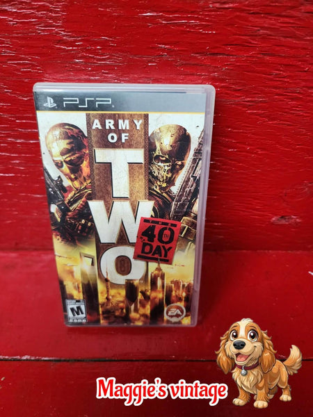 Army of Two: The 40th Day (Sony PSP, 2010)  CIB WITH MANUAL