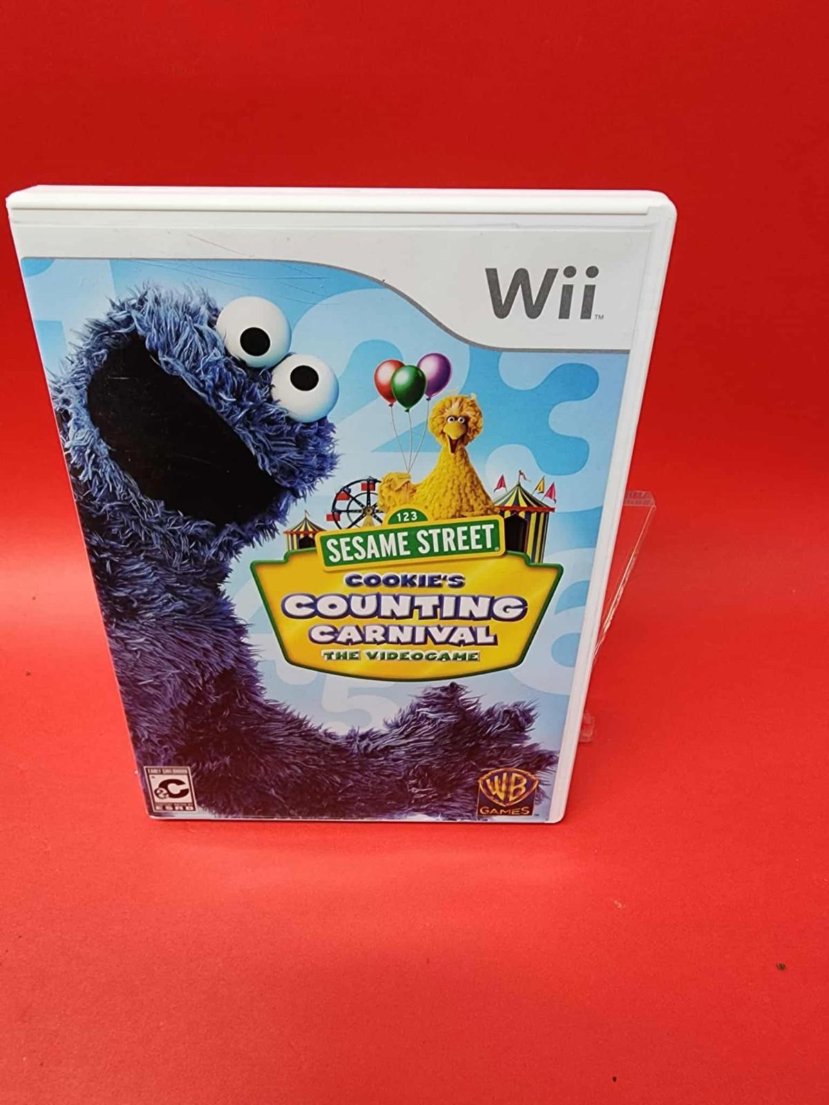 Sesame Street cookies counting carnival the video game Nintendo Wii Like new!!!
