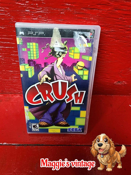 Crush - PlayStation Portable - Sega - Complete !! HARD TO FIND!!! CIB