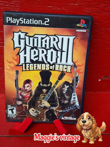 Guitar Hero 3 III: Legends of Rock (PlayStation 2, PS2), *CIB DISC LIKE NEW*