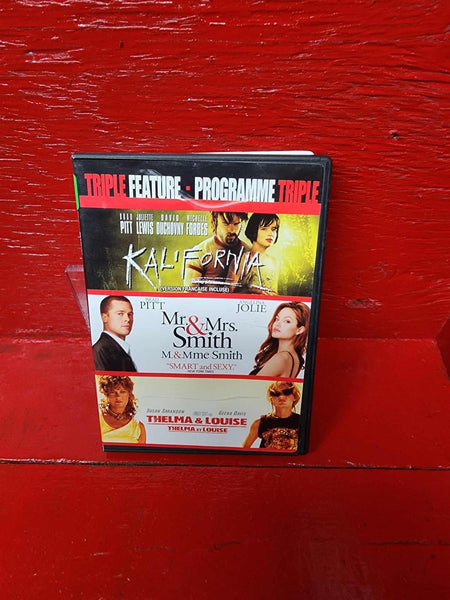 Brad Pitt - Triple Feature (DVD, 2008, 3-Disc Set,  *BILINGUE DISC LIKE NEW! )