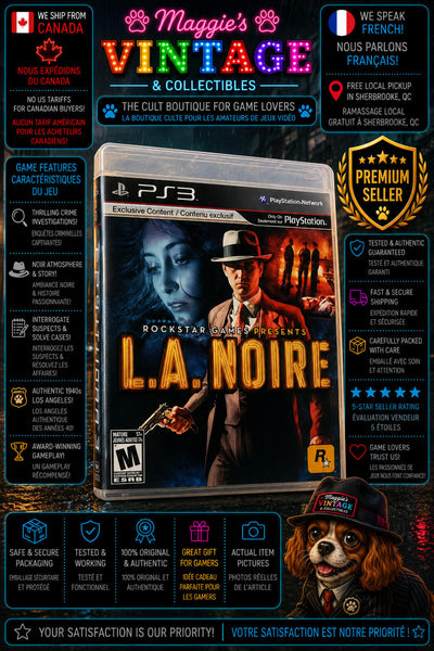 L.A. Noire (Sony PlayStation 3 PS3, 2010) CIB DISC LIKE NEW