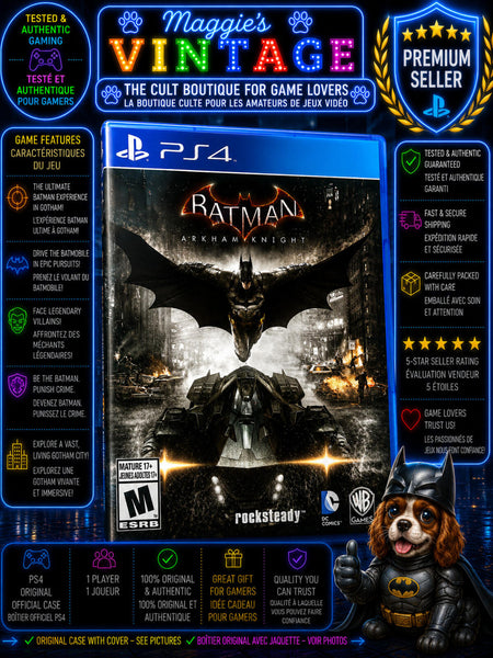 Batman Arkham Knight (Sony PlayStation 4 PS4, 2015) CIB DISC LIKE NEW
