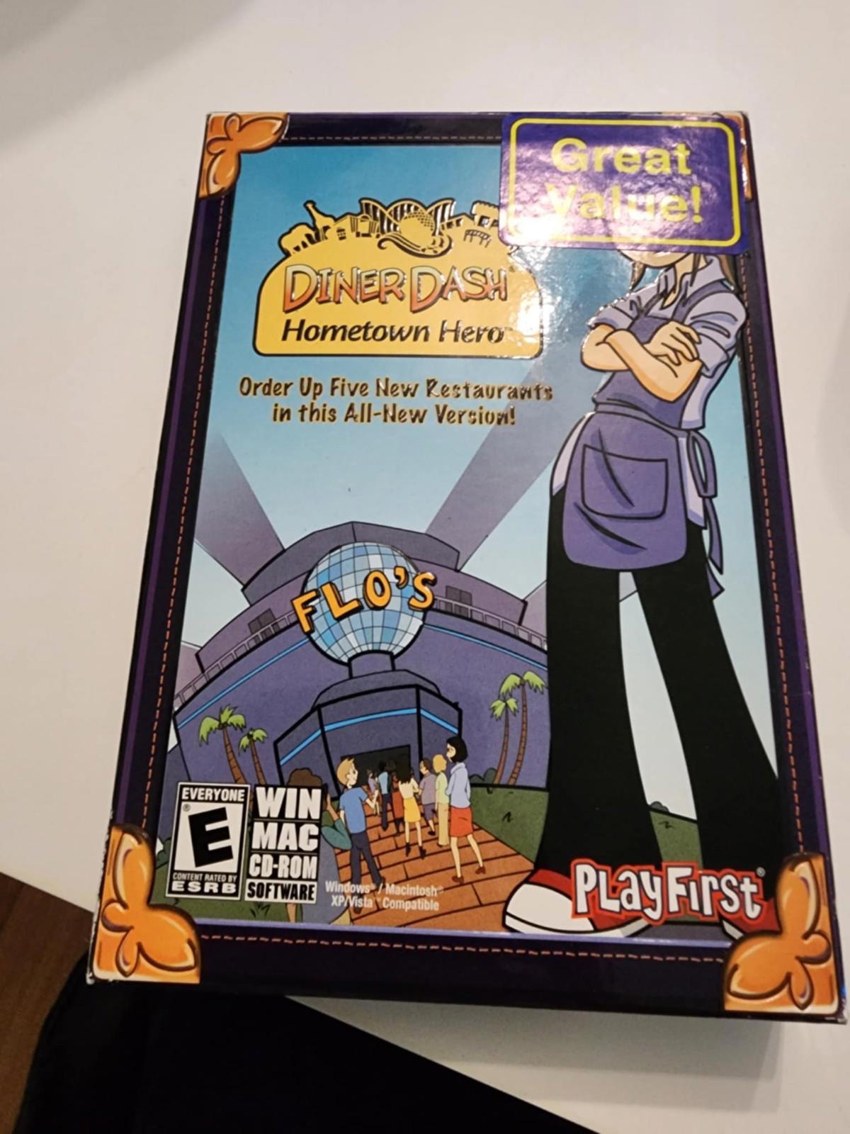 Diner Dash: Hometown Hero (PC/Mac, 2008) New Sealed