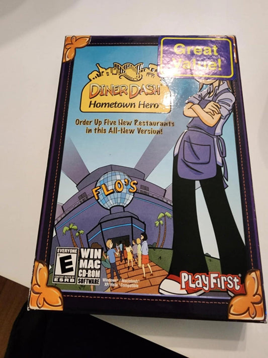 Diner Dash: Hometown Hero (PC/Mac, 2008) New Sealed