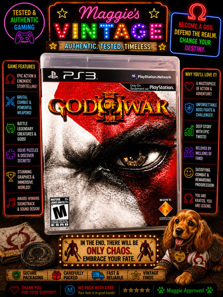 God of War III (Sony PlayStation 3 PS3, 2010) - Complete CIB - DISC LIKE NEW