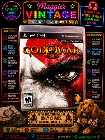 God of War III (Sony PlayStation 3 PS3, 2010) - Complete CIB - DISC LIKE NEW