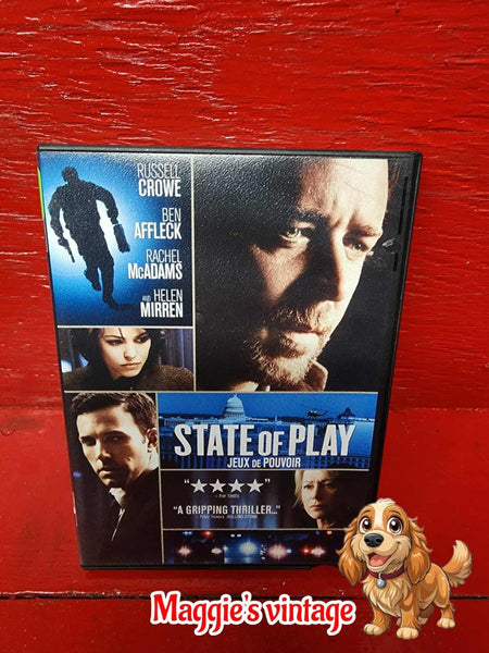 State of Play (/ jeux de pouvoir (DVD - 2009, Canadian  * BILINGUE DISC LIKE NEw