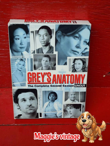 Grey's Anatomy: The Complete Second Season (DVD, 2007, 6-Disc Set) DISC LIKE NEW
