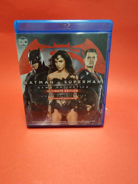 BATMAN V SUPERMAN-DAWN OF-2016-2 BLU RAY SET-ENGLISH/FRENCH- *bilingue like new*