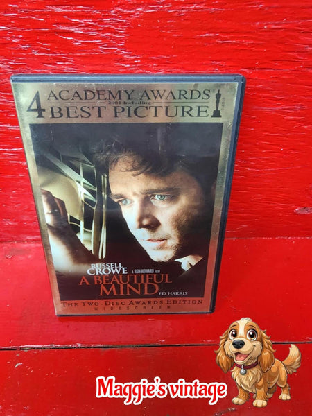 A Beautiful Mind (DVD, 2002) *BILINGUE DISC LIKE NEW*